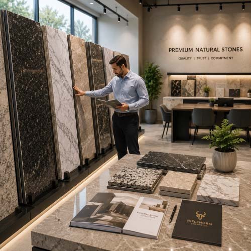 indian natural stone showroom